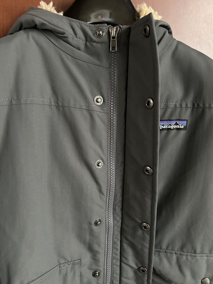 美品　patagonia インファーノジャケット　キッズ　 ネイビーグレー　S