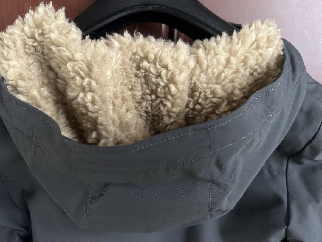 美品　patagonia インファーノジャケット　キッズ　 ネイビーグレー　S