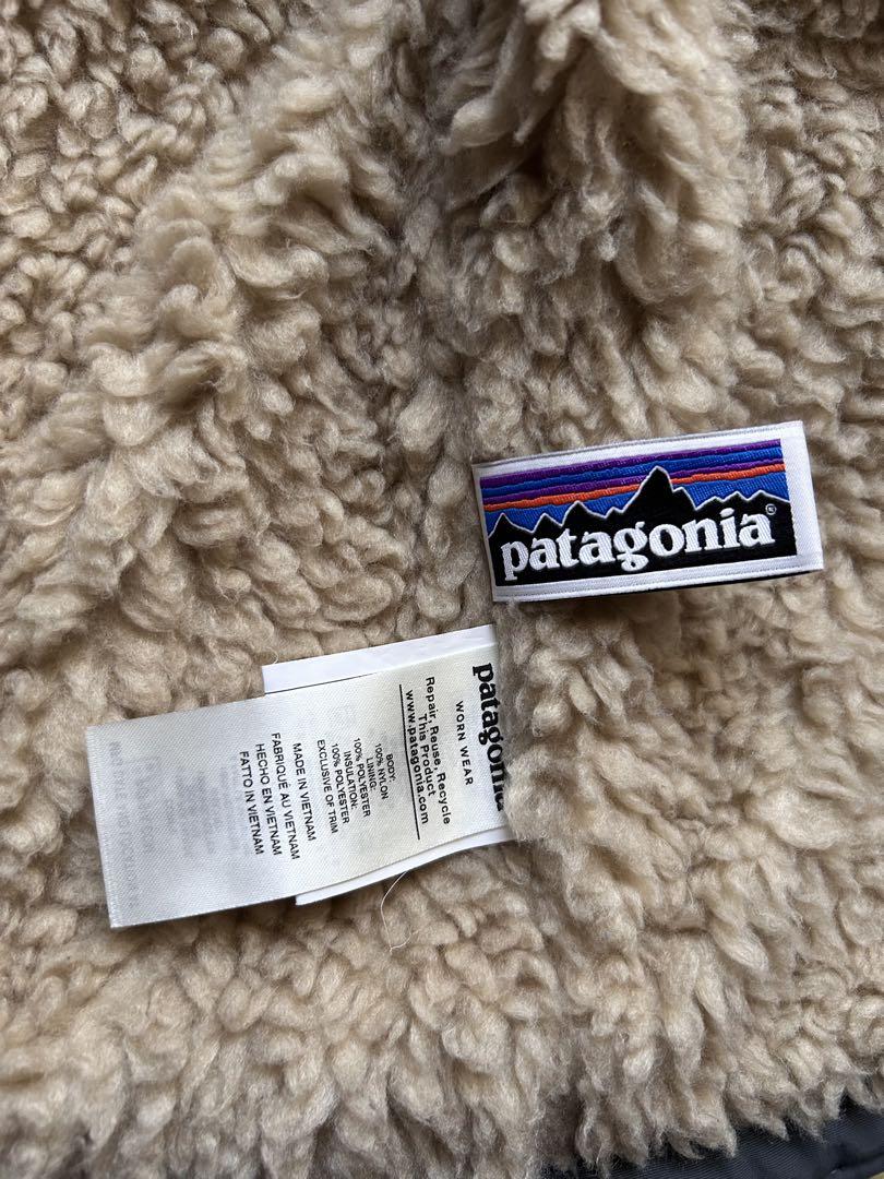 美品　patagonia インファーノジャケット　キッズ　 ネイビーグレー　S