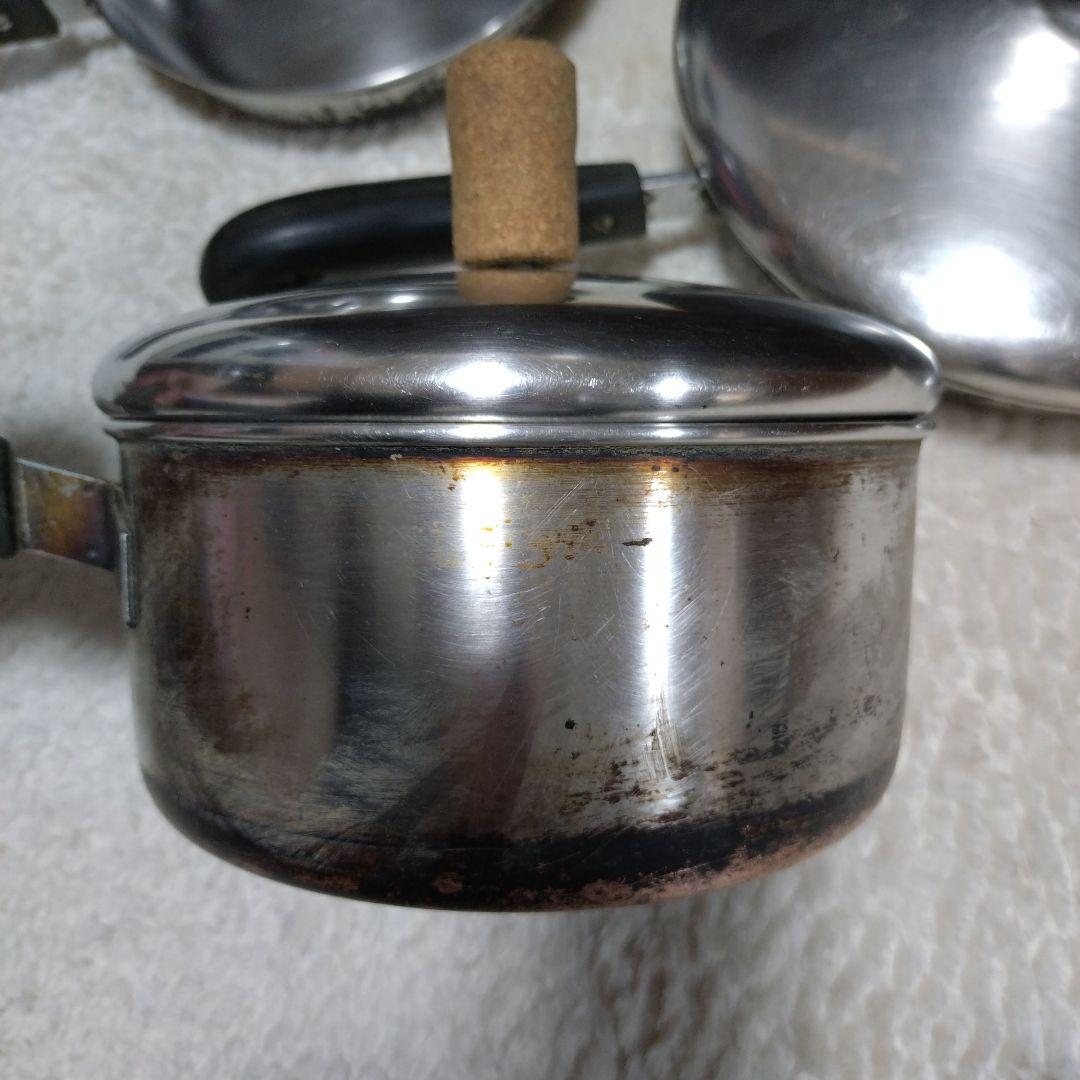 ヴィンテージRevere Ware SS 銅製ボトム フライパン　スキレット3点