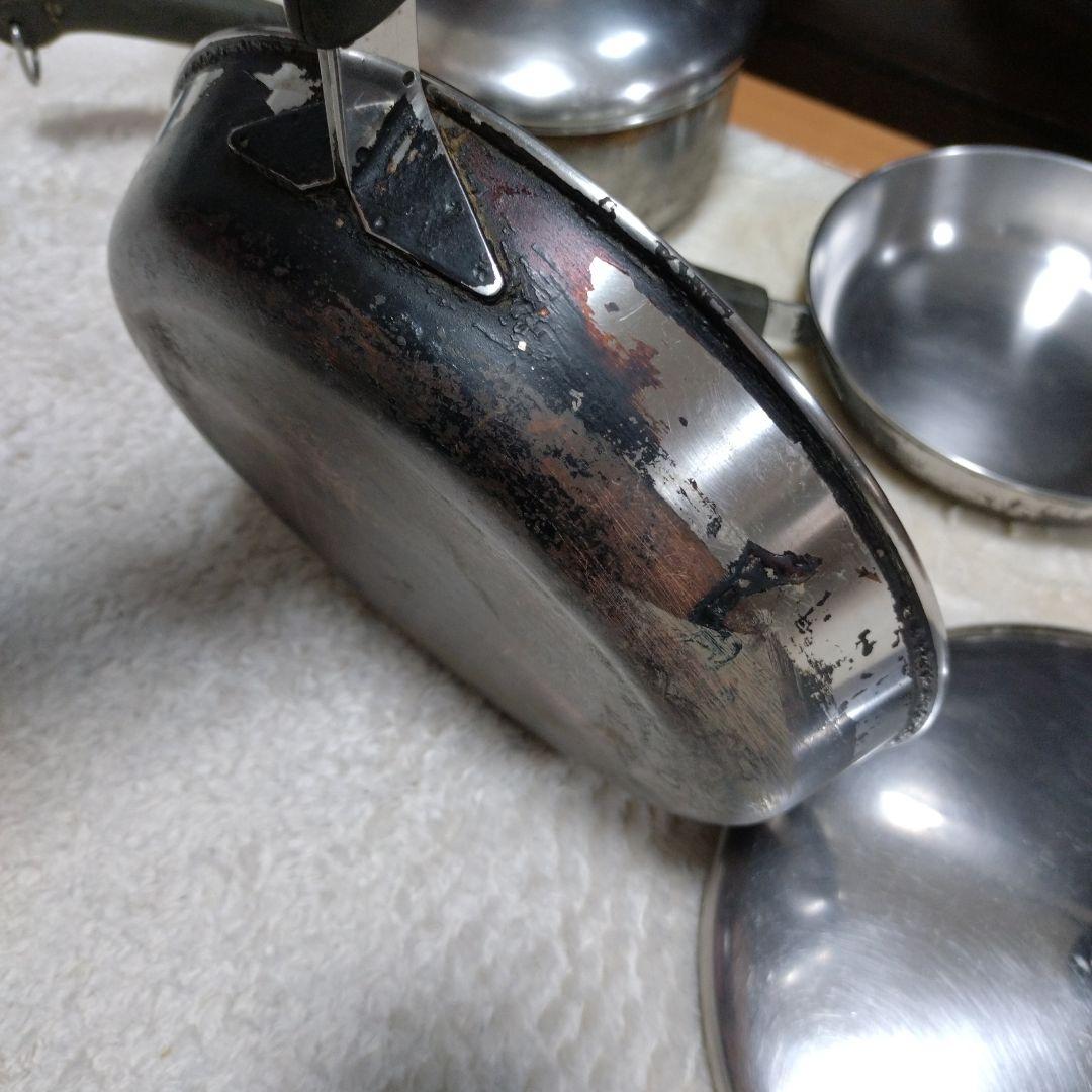 ヴィンテージRevere Ware SS 銅製ボトム フライパン　スキレット3点