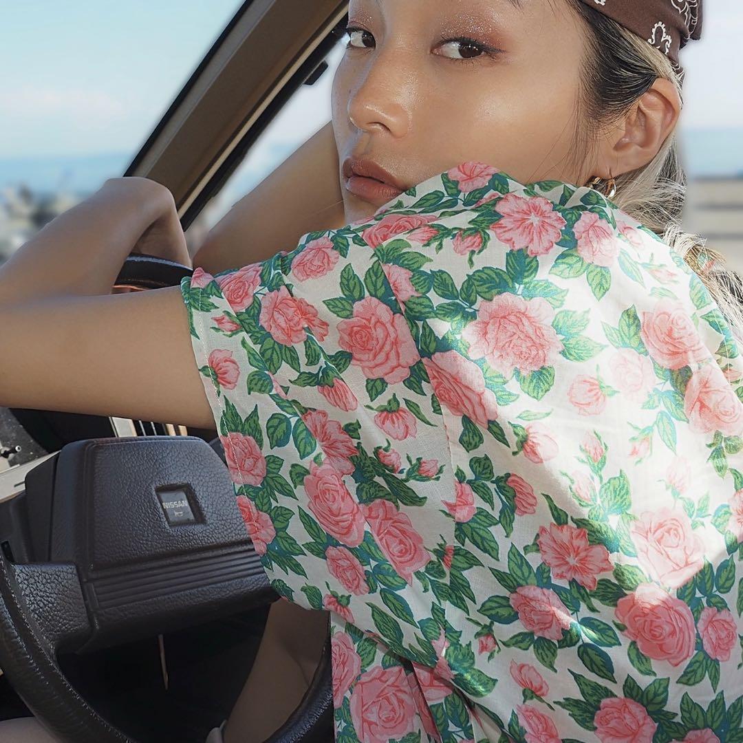 【Ocean Pacific × Sandy mag 】50thコラボ総柄シャツ