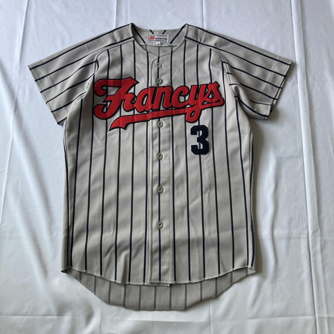 超希少 ベースボール シャツ グレー 大人気 vintage 古着 Mサイズ