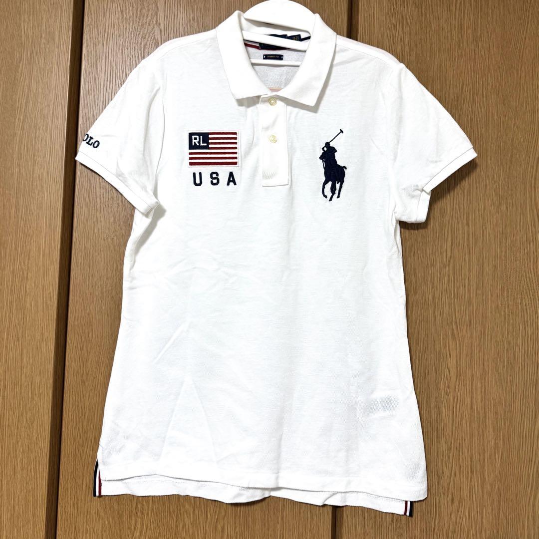 ❤️美品！未使用品！Polo Ralph Lauren ホワイト 半袖ポロシャツ