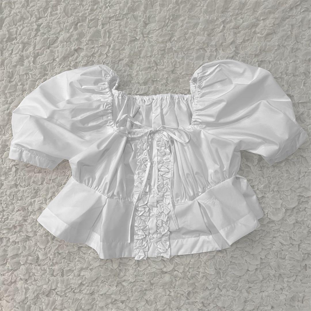 Bibiy bibiy BARBY FRILL BLOUSE フリルブラウス - メルカリ