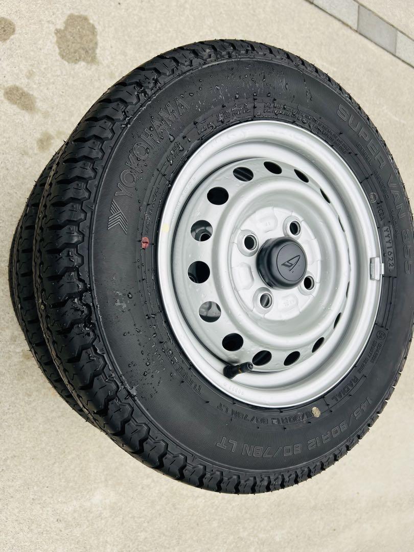 ★美品★軽バン　軽トラ　タイヤ　ホイールセット　145/80 R12 LT★