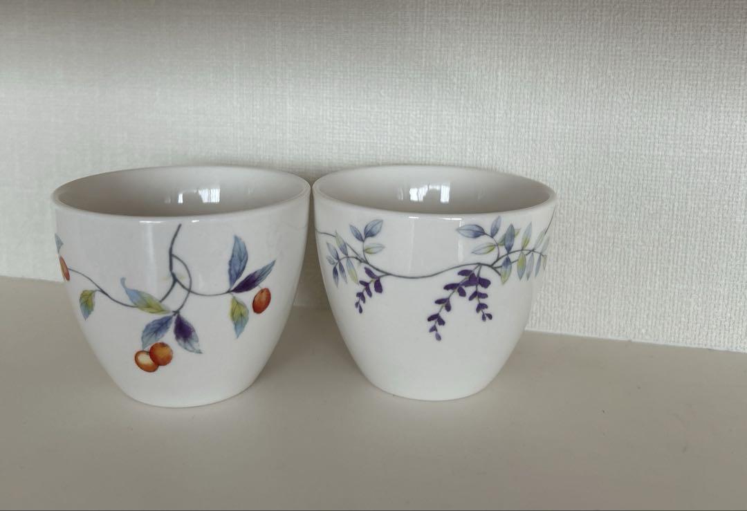 新品未使用竹久夢二湯呑みふじ・きんかん