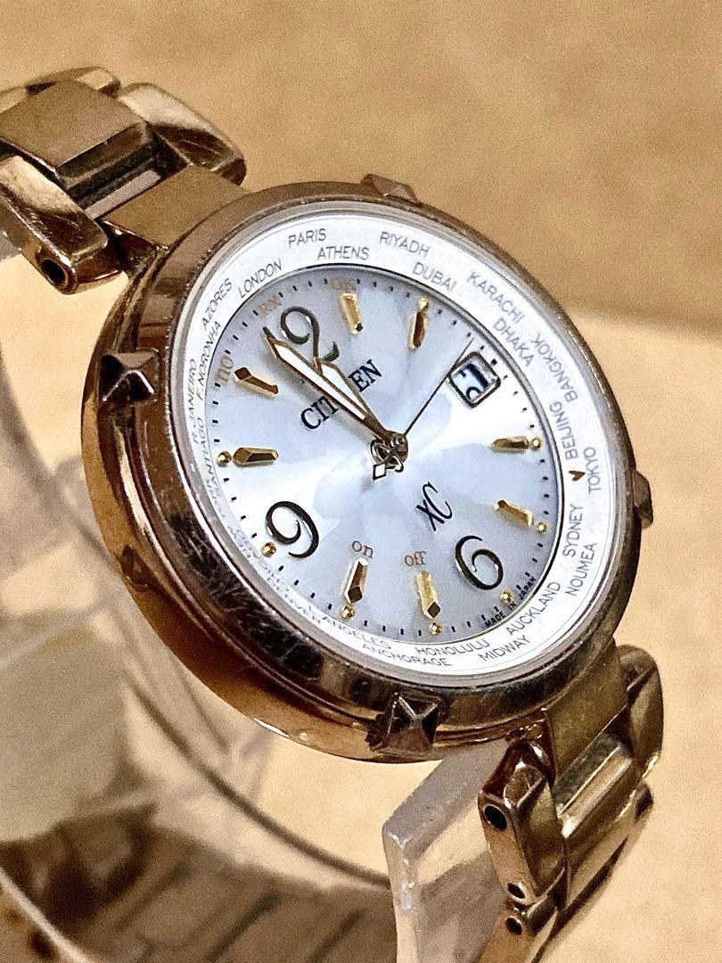 最終値下！CITIZEN XC クロスシー　電波ソーラー　シルバー文字盤　チタン