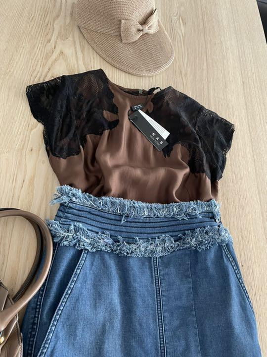 KAS シルク100%ワンピース♡新品♡ S65Ug-m76541914122 NEWYORK❤️ 最安値国産