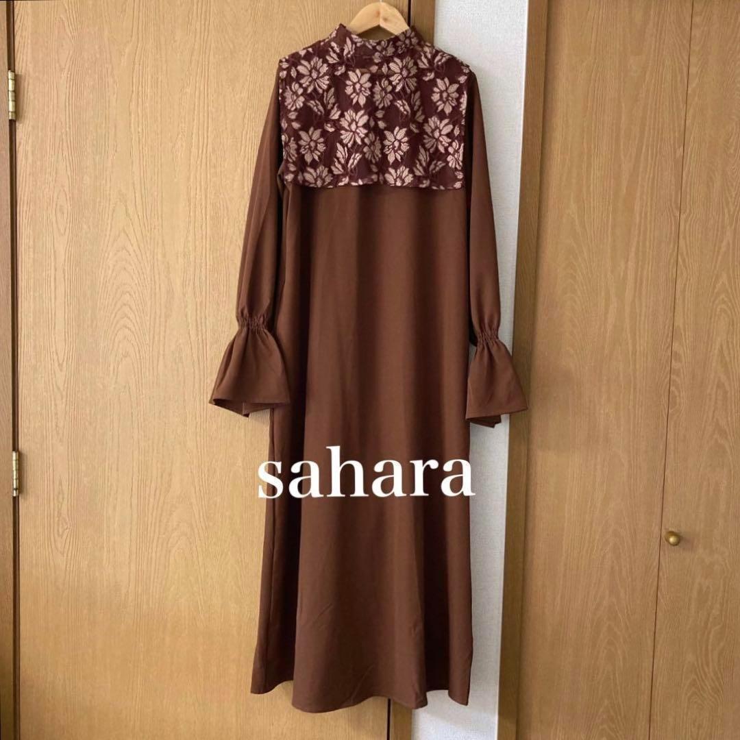 MARTE sahara Flower Collar Dress 花柄