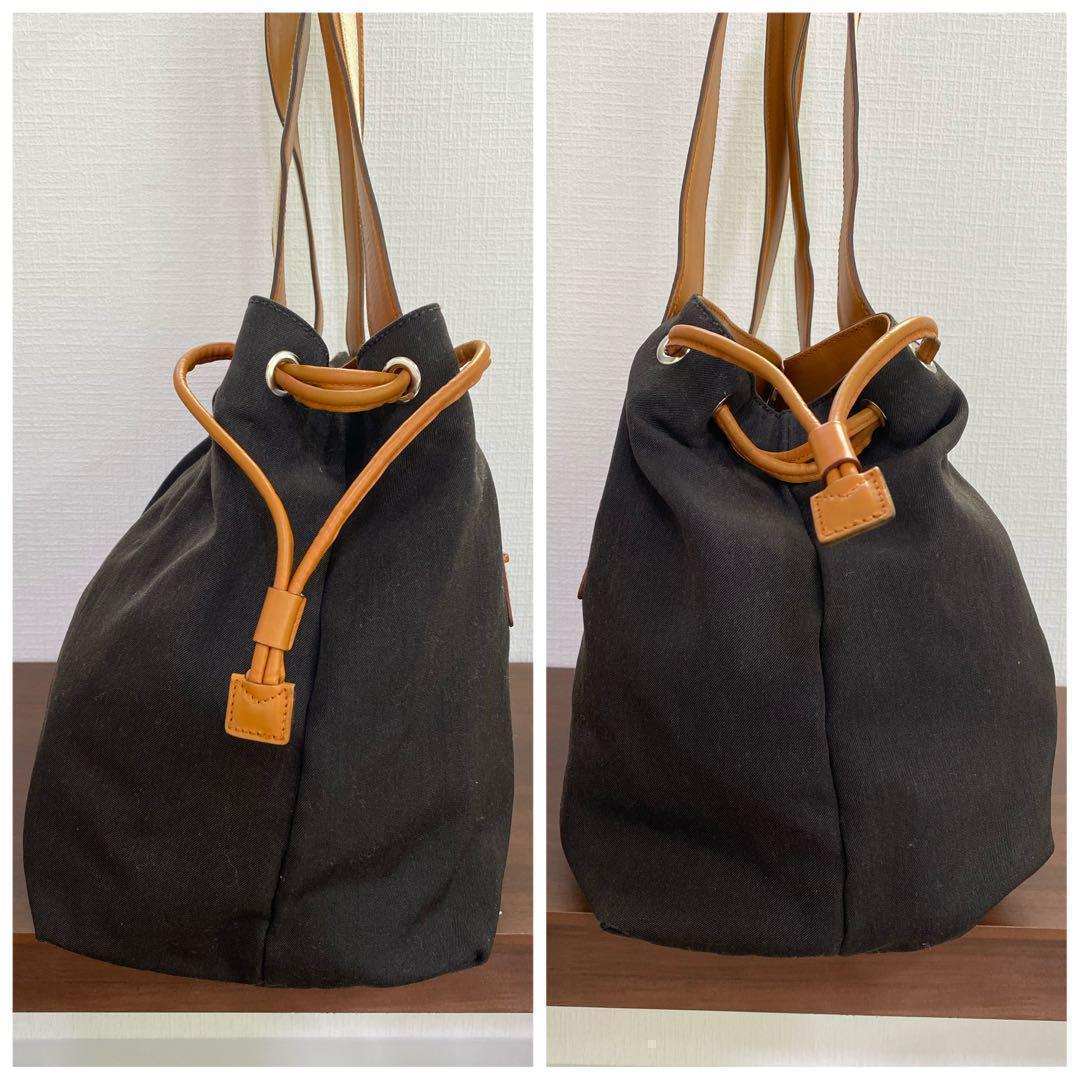 GUCCI グッチ ダークブラウン レザートートバッグ