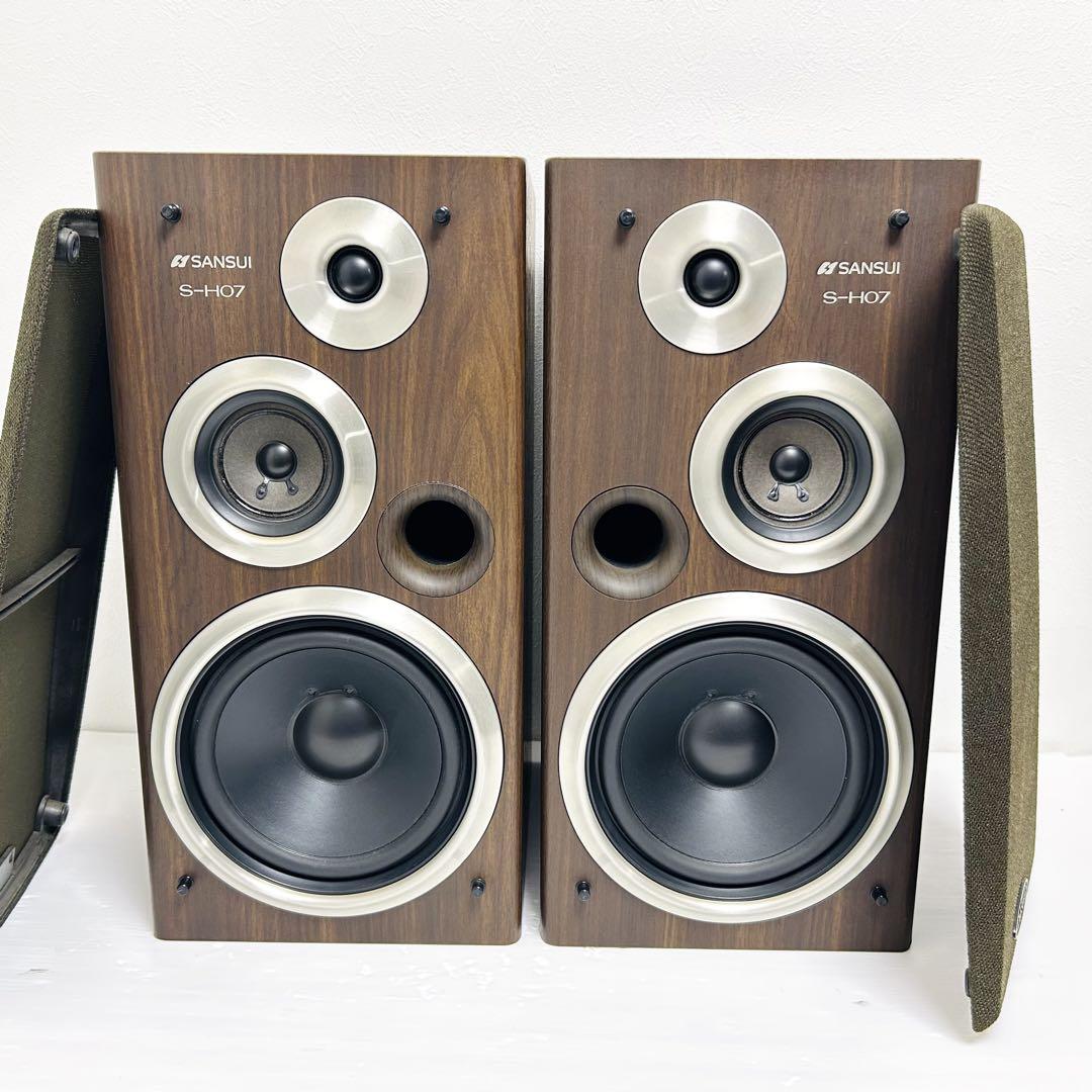 希少動作品 SANSUI スピーカーシステム ペア S-H07 サンスイ