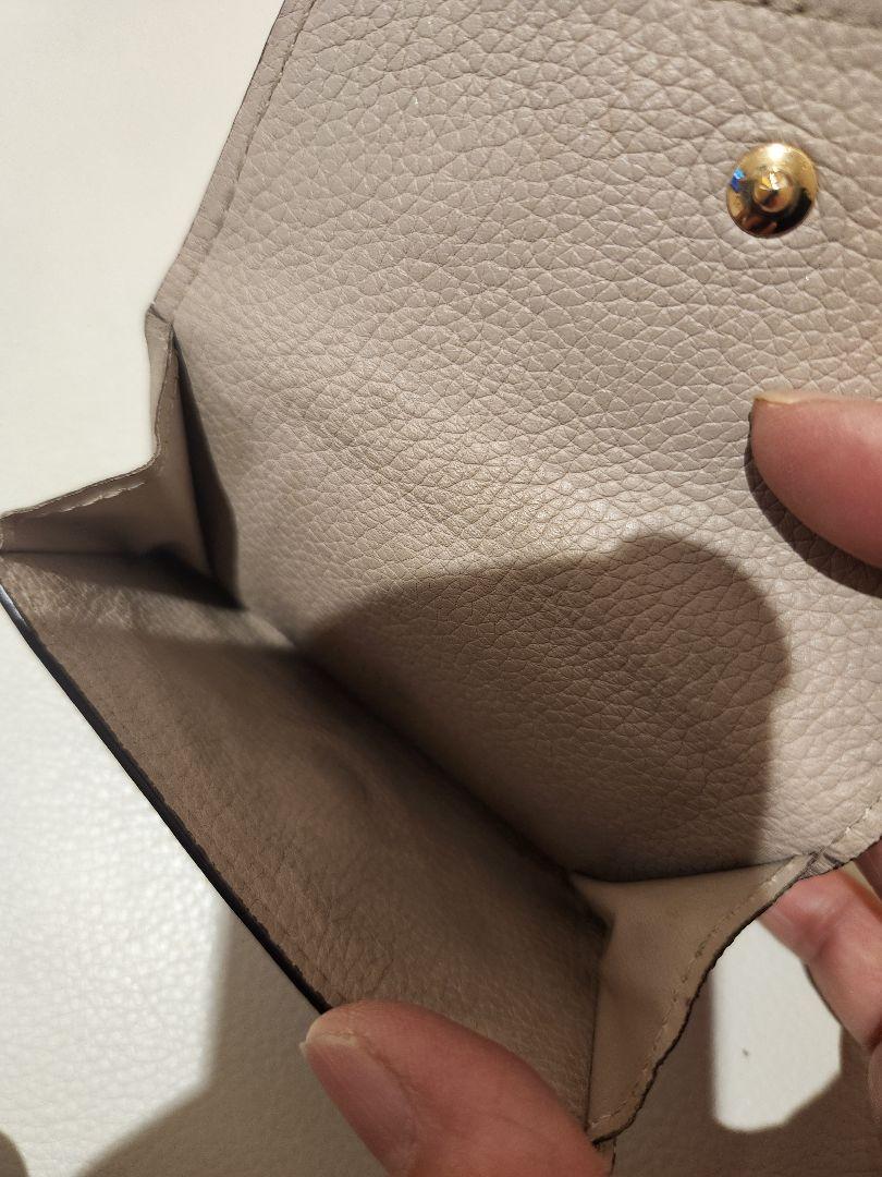 Louis Vuitton ベージュ 三つ折り財布