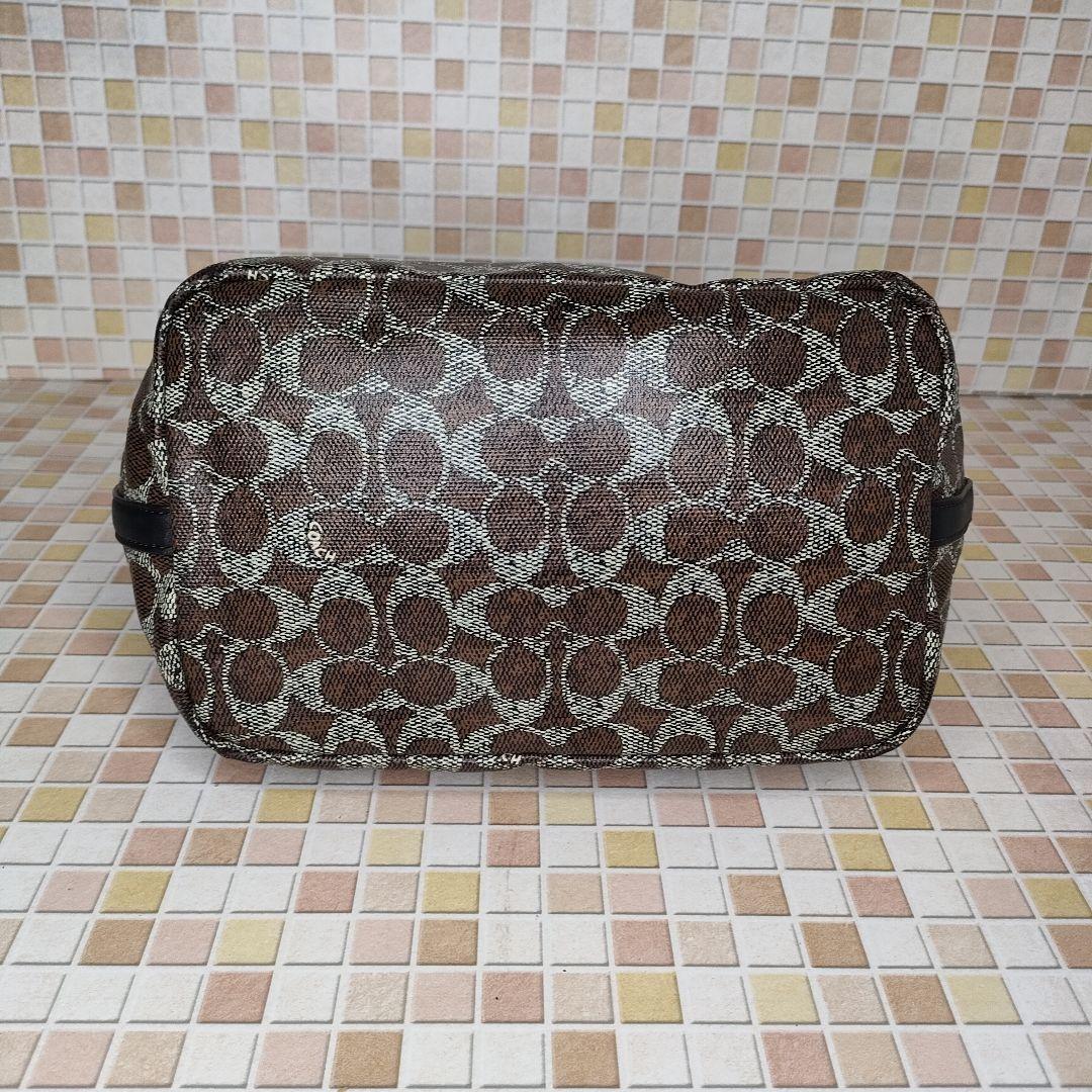 E3 COACH 　コーチ　シグネチャー　トートバッグ　ショルダーバッグ　肩掛け
