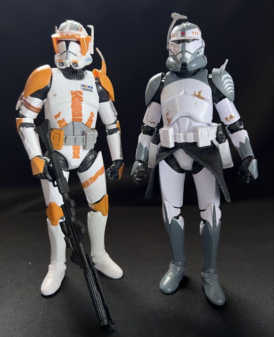 スターウォーズ　クローンウォーズ　ブラックシリーズ　コーディ　ウルフ　2体セット