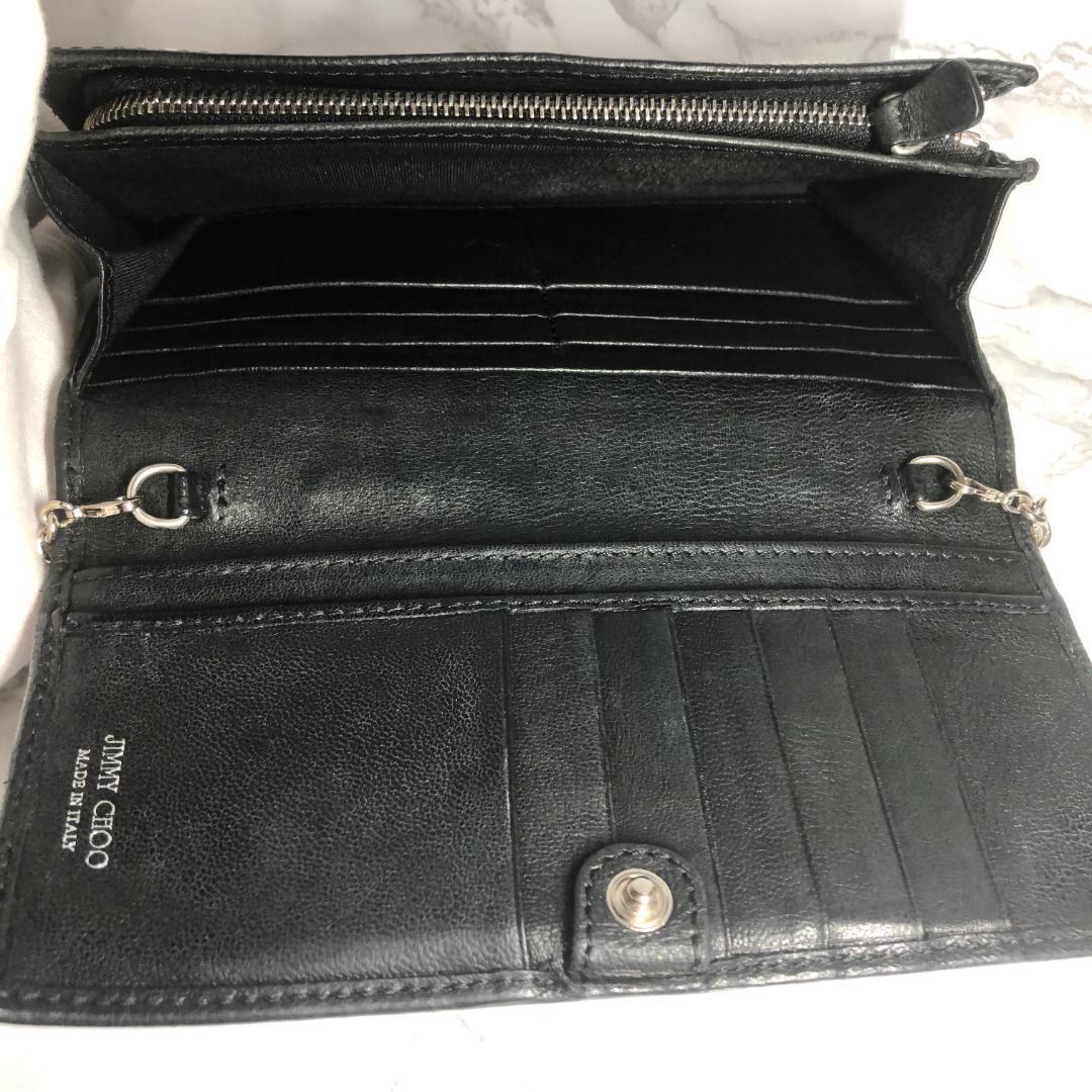 激安人気新品 CHOO スタッズ 黒チェ-ンウォレット田中みな実愛用 ...