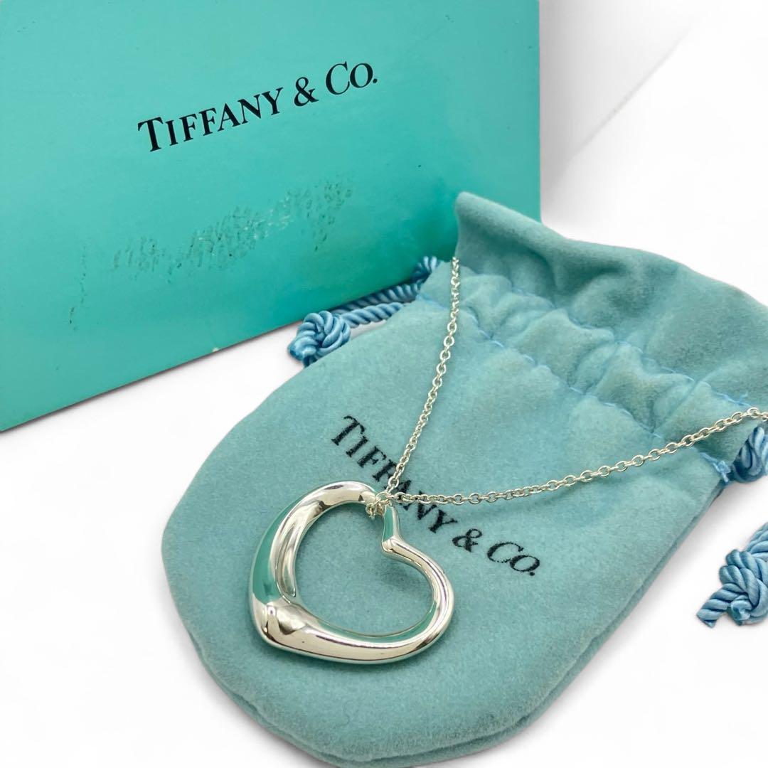美品】TIFFANY ティファニー ネックレス オープンハート
