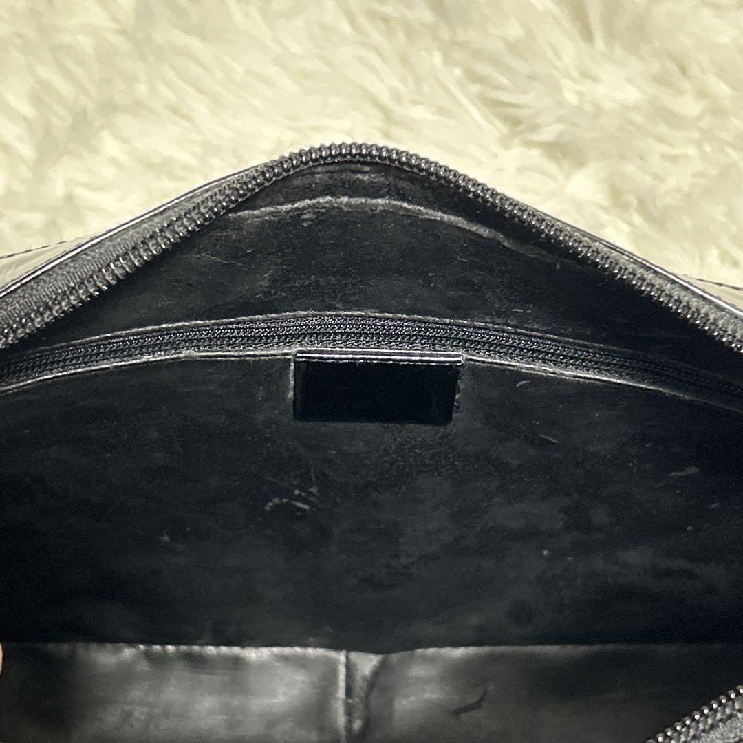 GUCCI グッチGロゴ エナメル ミニバッグ ハンドバッグ　ブラック　黒