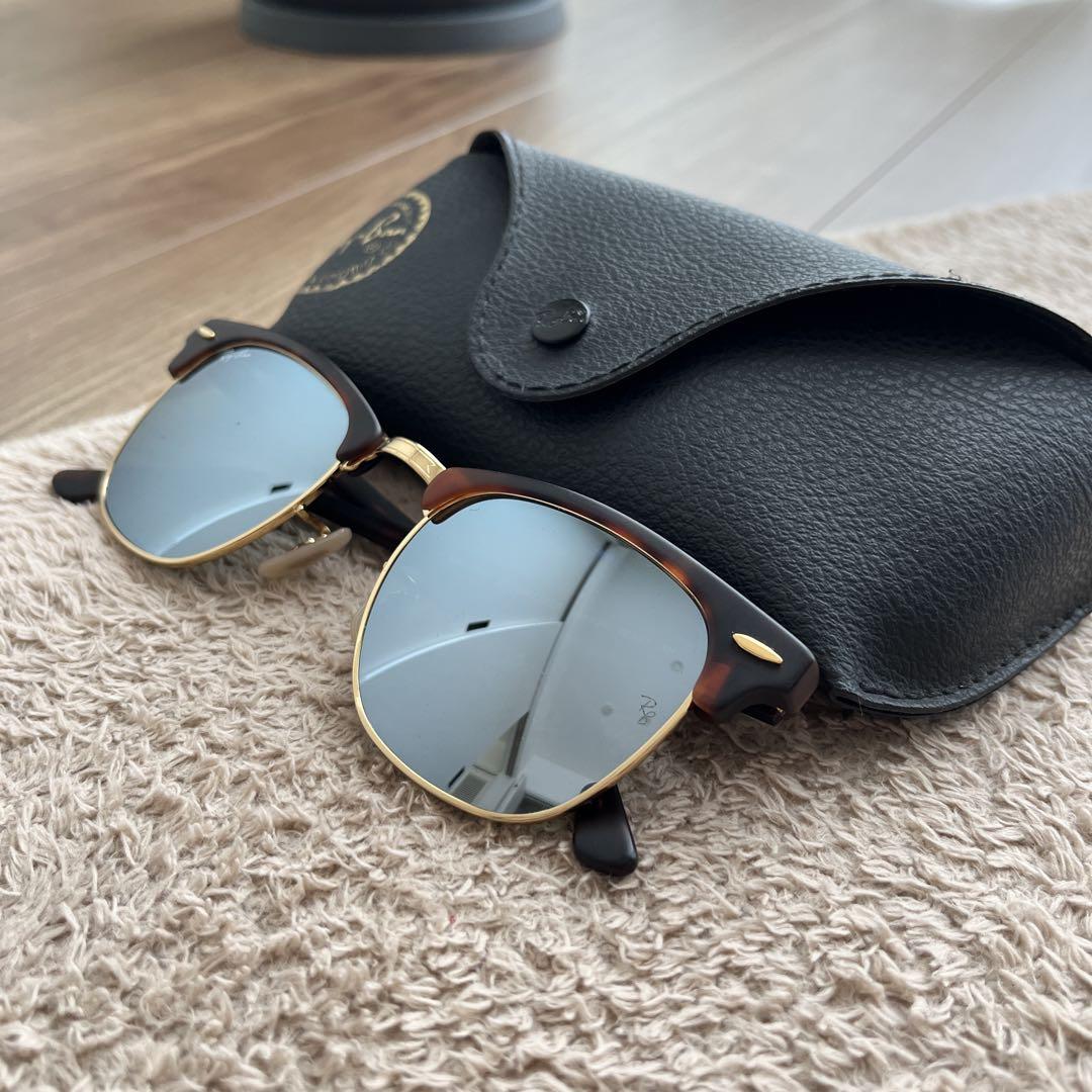 Ray-Ban ミラーサングラス ブラウン/ゴールド