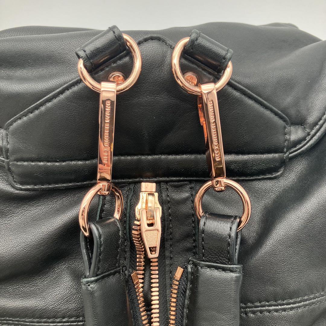 アレキサンダーワン バッグパック 3way レザー ブラック リュック 美品