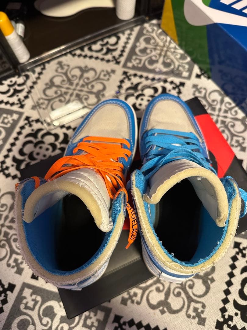 Nike スニーカー ハイカット 青オレンジ Nike スニーカー ハイカット 青オレンジ