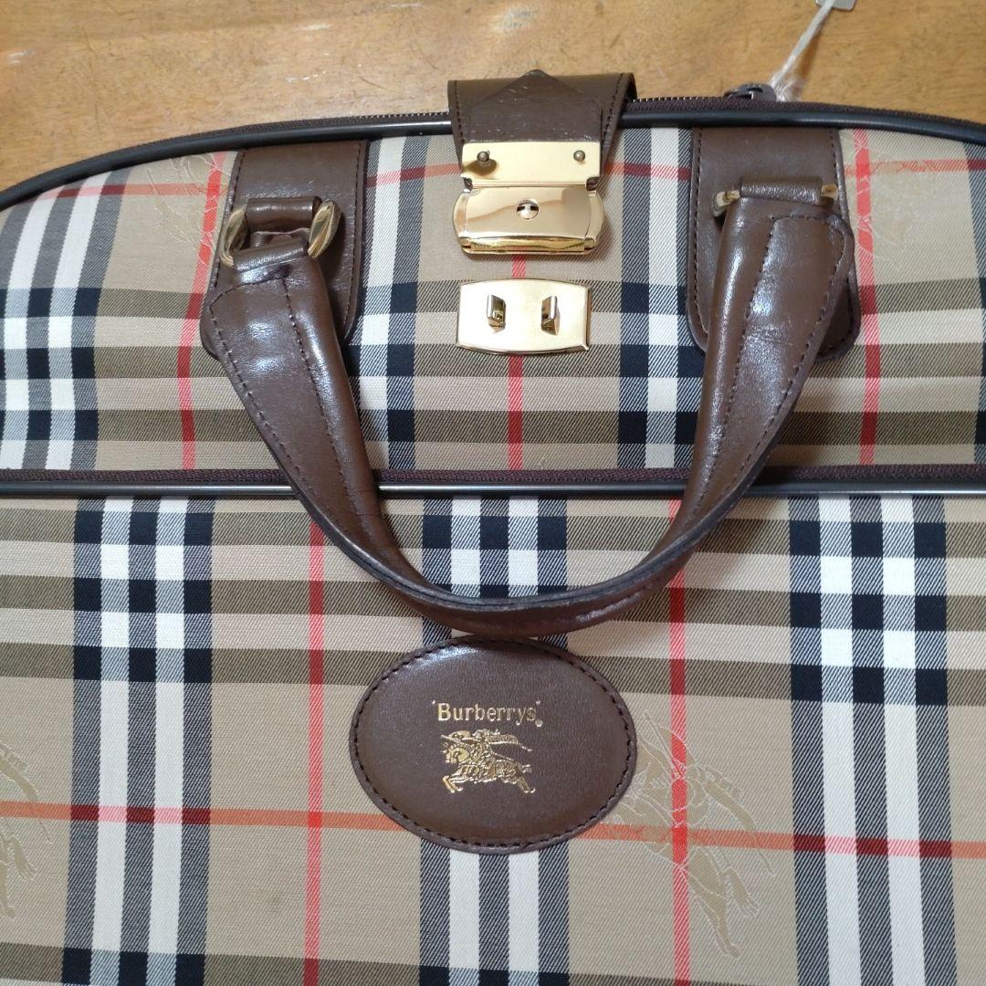 Burberry ガーメントバッグ ベージュ チェック
