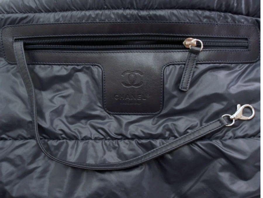 シャネル ココ コクーン MM トートバッグ カーキグレー CHANEL