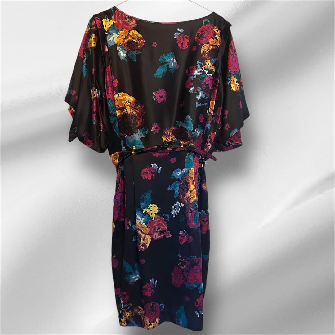 Catherine Malandrino 花柄キモノスリーブワンピース サイズ4