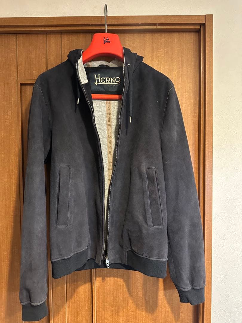 HERNO⭐️ボンディング‼️スウェードジャケット‼️46⭐️現行‼️159,000円破格 HERNO⭐️ボンディング‼️スウェードジャケット‼️46⭐️現行‼️159,000円破格