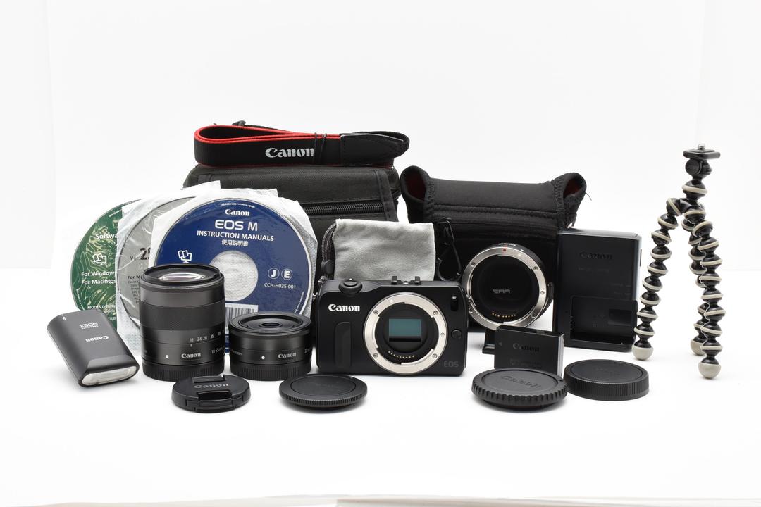 【並品】Canon EOS M レンズ2本 付属品多数