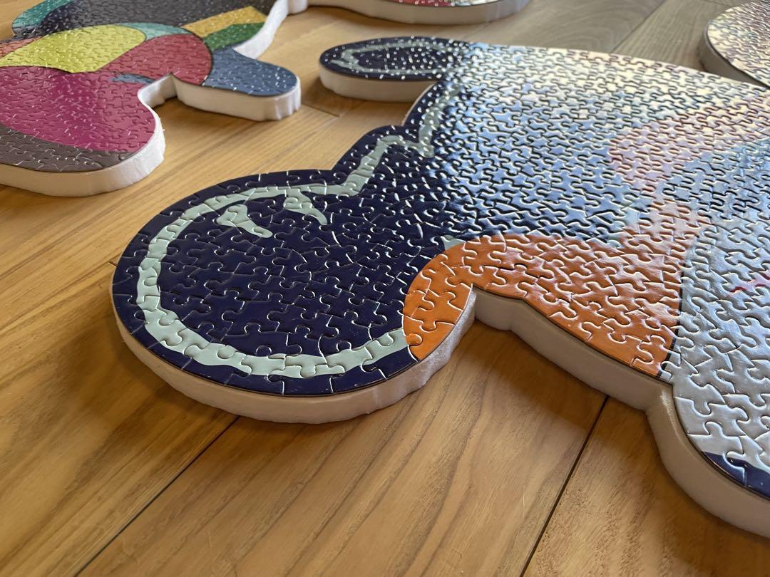 kaws スヌーピー ジグソーパズル 完成品 2枚セット