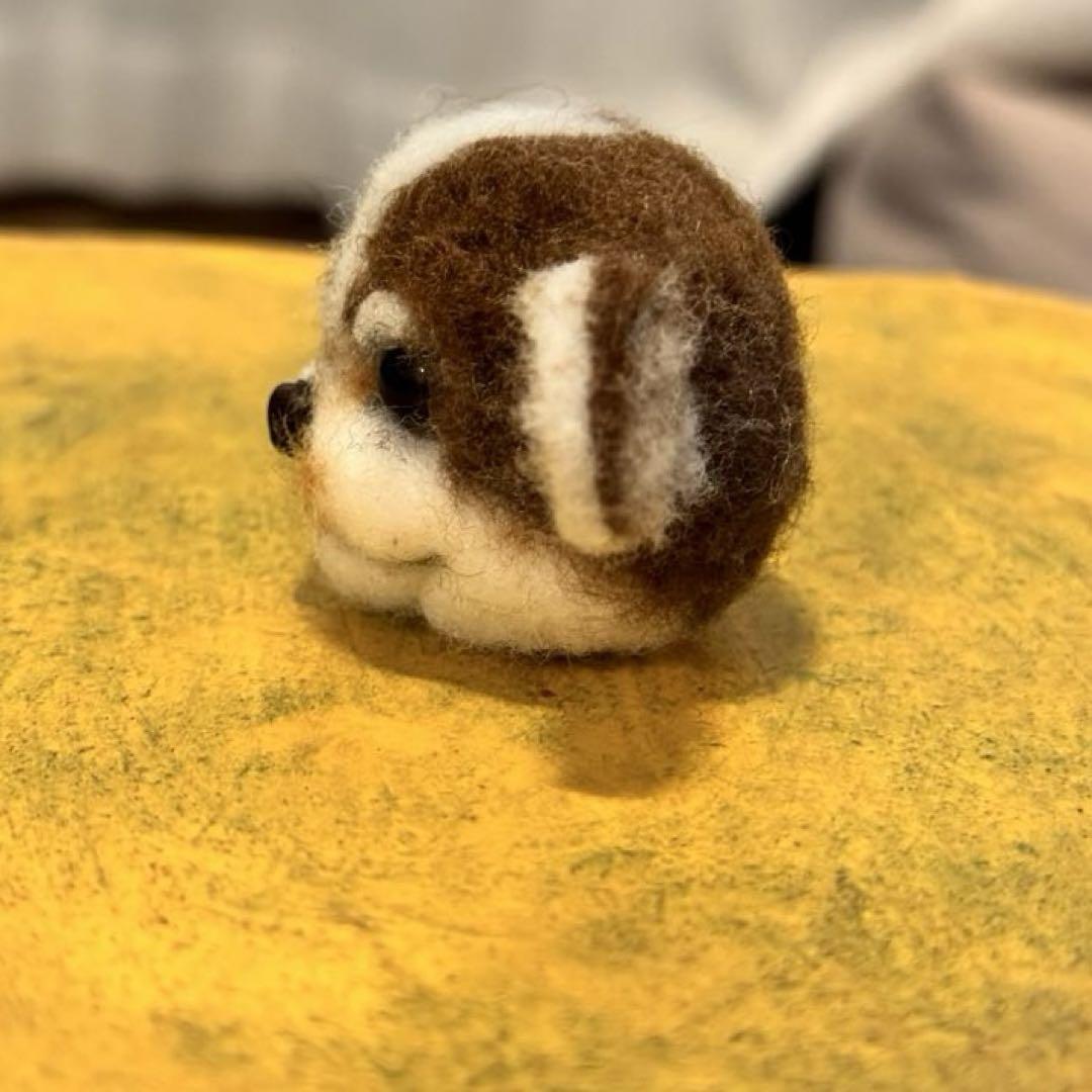 羊毛フェルト 犬 チワワ キーホルダー チャーム 手作り