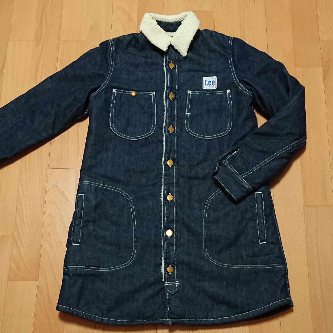 Lee x haco デニムボアコートボア襟 ダークデニム ロングジャケット