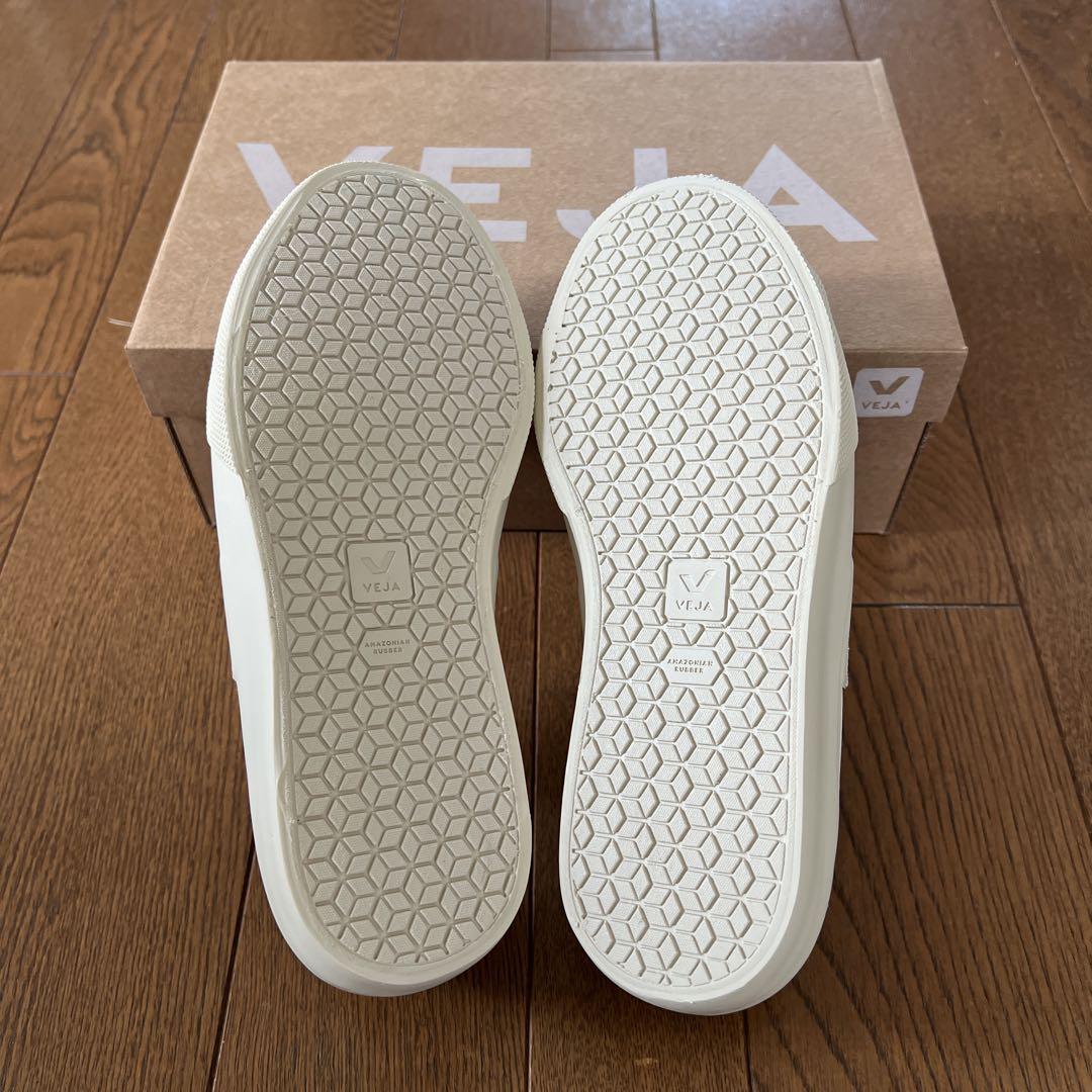 VEJA カンポレザー 白&アーモンド #38（VEJA CAMPO WHITE