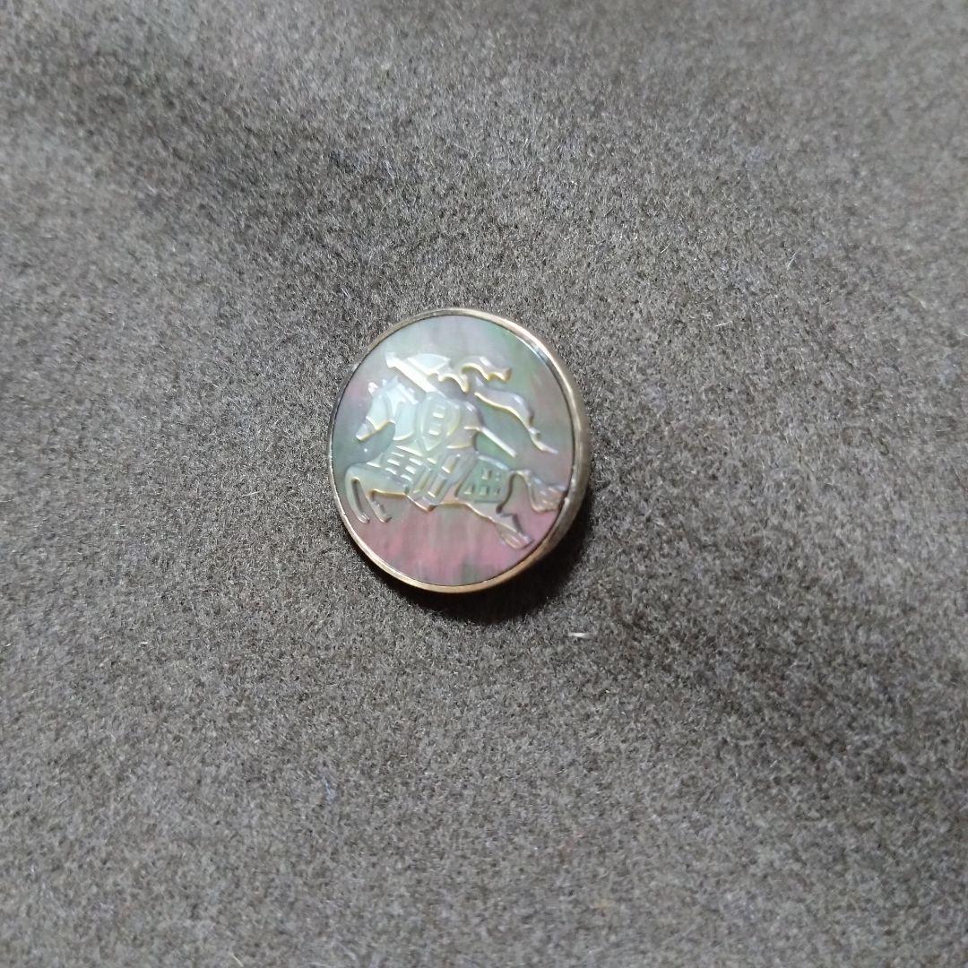 【希少 美品】バーバリー ダブルテーラードジャケット シェルボタン カシミヤ混