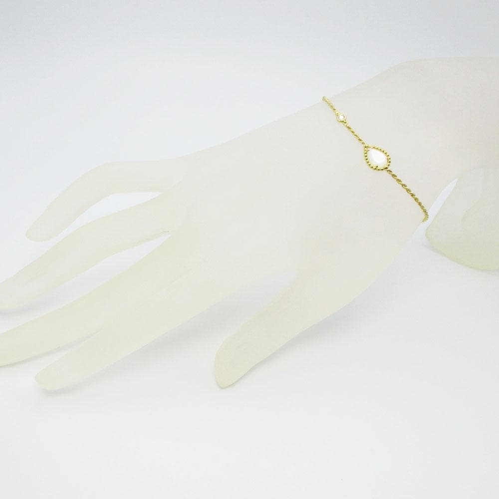 ブシュロン センパンボエム マザーオブパールブレスレット JBT00808 美品