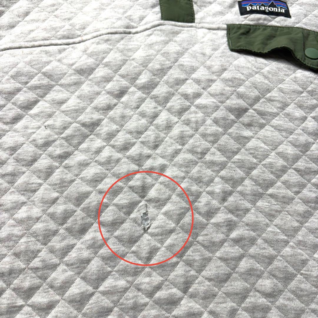 patagonia オーガニックコットンスナップT ダイヤモンドキルト　L