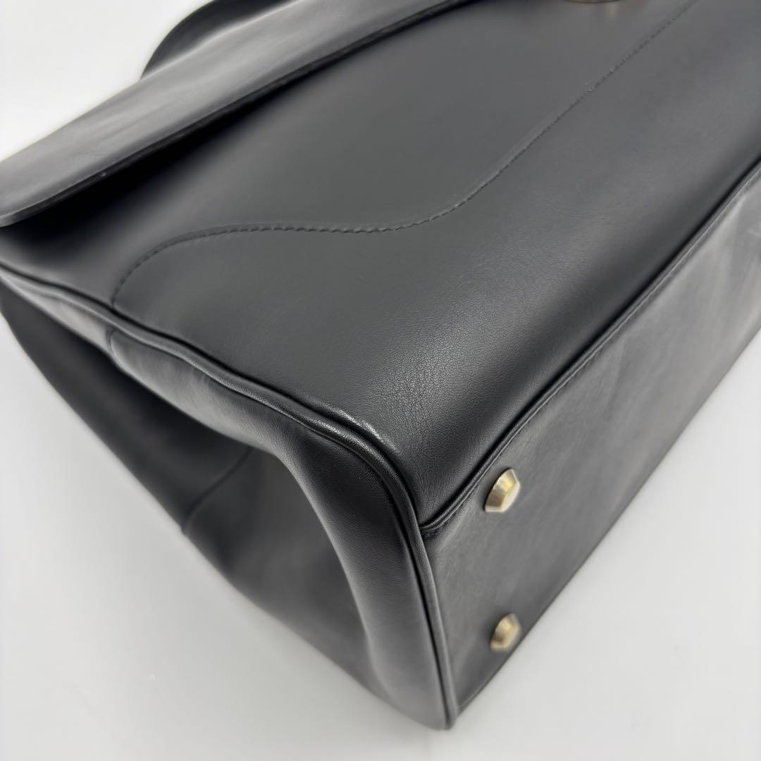 【未使用タグ付】PELLE MORBIDA ESPLORA ビジネスバッグ 黒