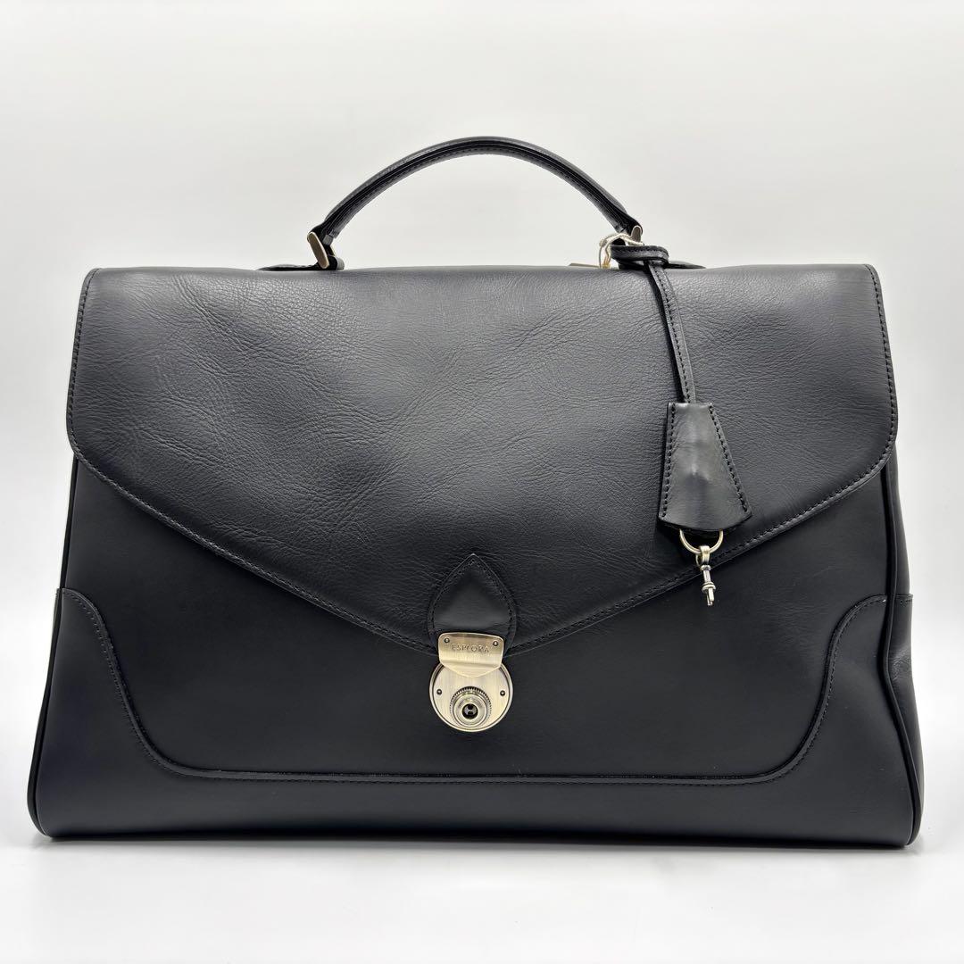 【未使用タグ付】PELLE MORBIDA ESPLORA ビジネスバッグ 黒