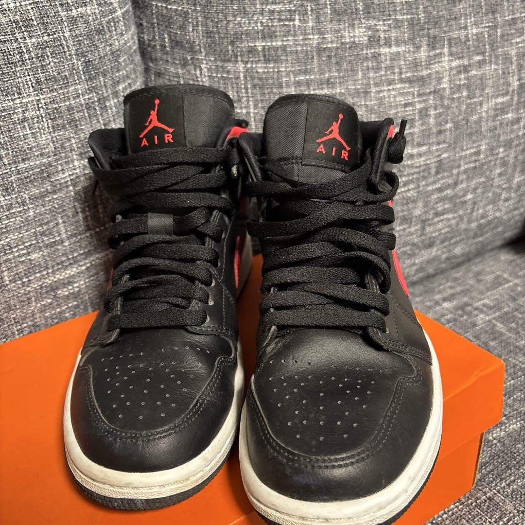 NIKE AIR JORDAN 1 MID SIREN RED 24.5cm