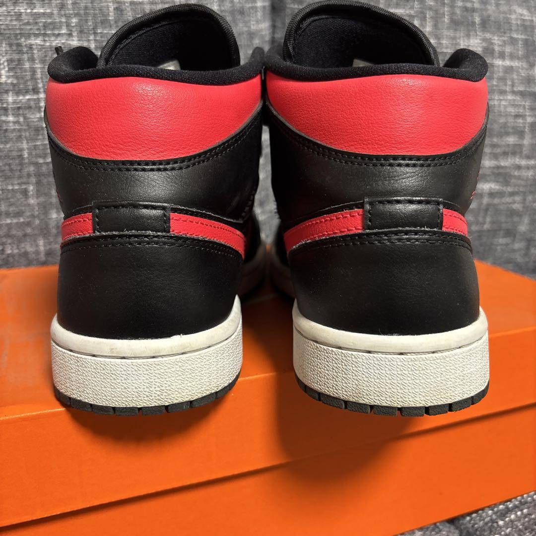 NIKE AIR JORDAN 1 MID SIREN RED 24.5cm
