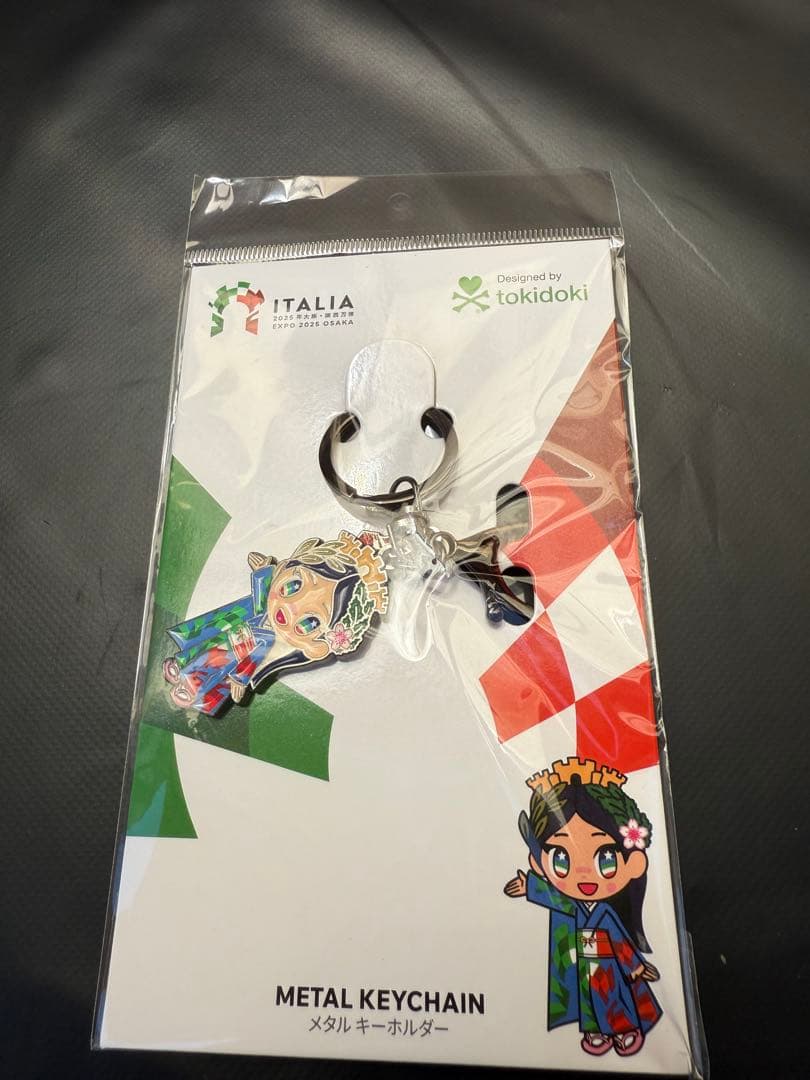 万博EXPO2025 イタリア館限定 イタリアちゃんメタルキーホルダー2種 大阪 万博 EXPO2025 イタリアちゃん メタルキーホルダー2種