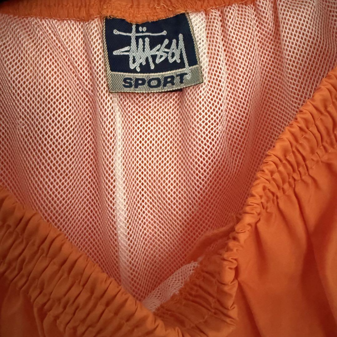 STUSSY SPORT 90S ナイロンジャージ オレンジ 上下セット - メルカリ