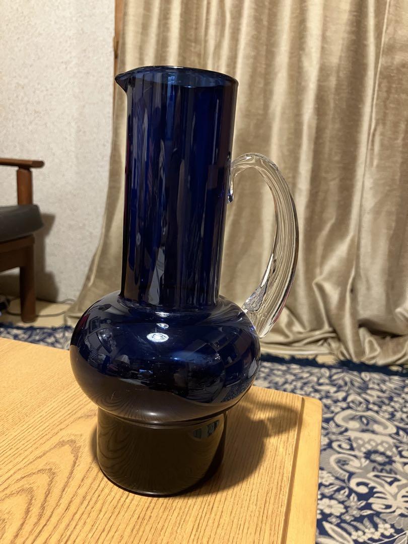 ササキクリスタルフラワーベースブルー