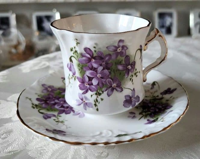 ハマースレイ ⑤ バイオレット カップ ビンテージ ティーカップ コーヒーカップAynsley