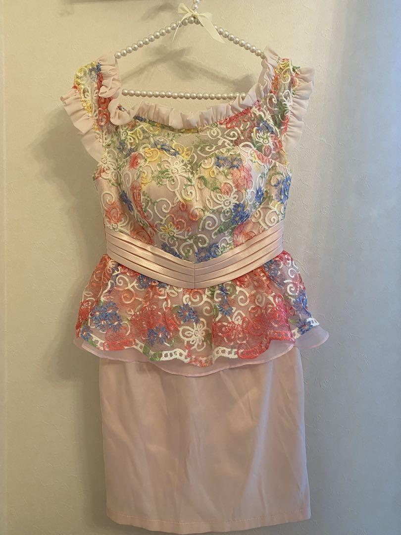 新品・未使用☆an☆キャバドレス Sサイズ ペプラム