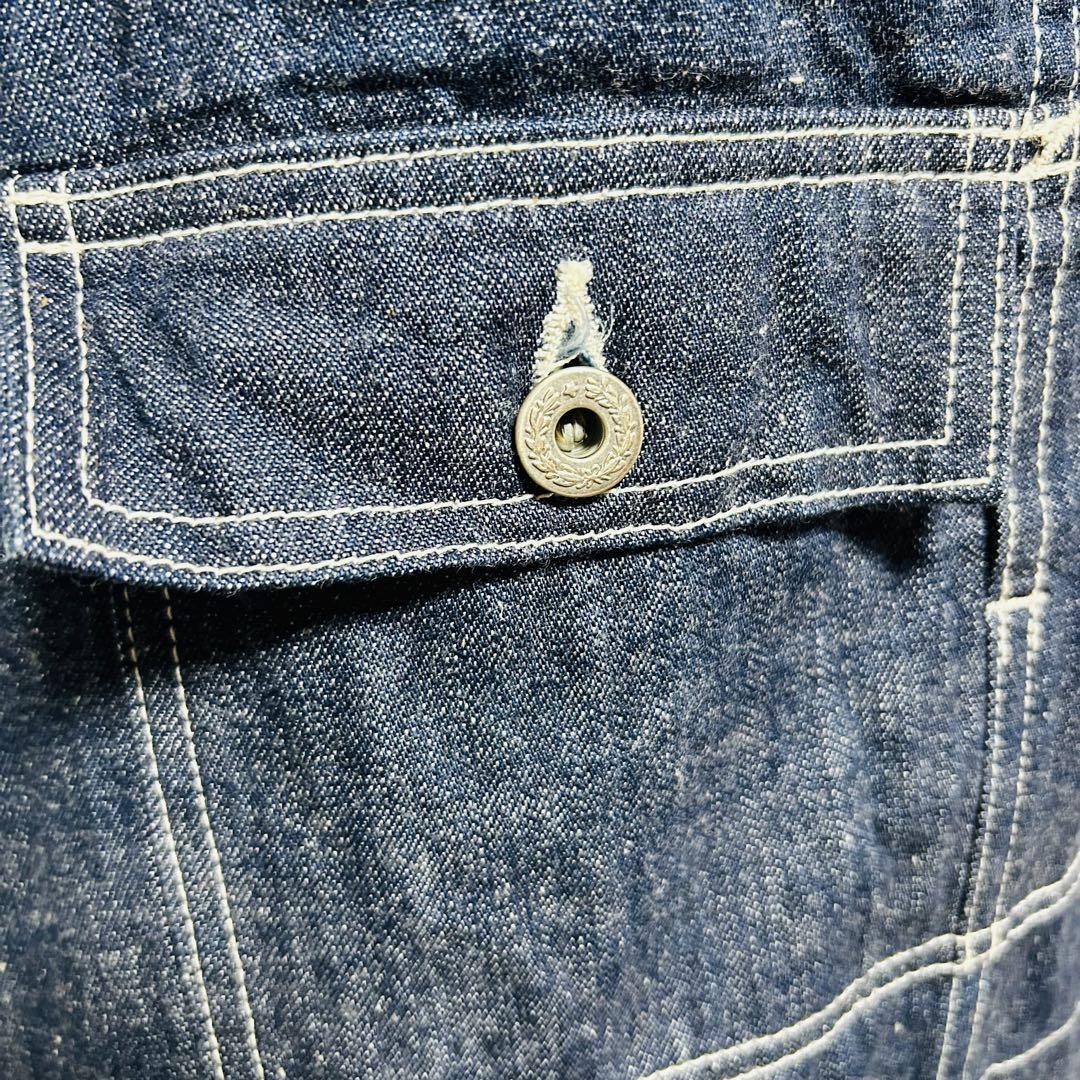 C.woker】メンズ ダークデニム オーバーオール つなぎ 大きいサイズ