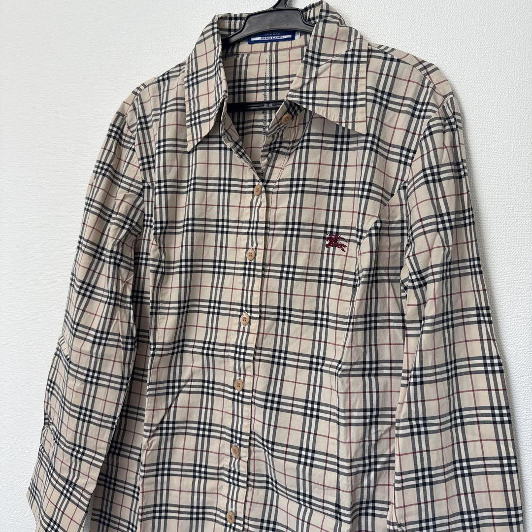 BURBERRY チェック柄 長袖シャツ 130A BURBERRY バーバリー ノバチェック柄 長袖シャツ
