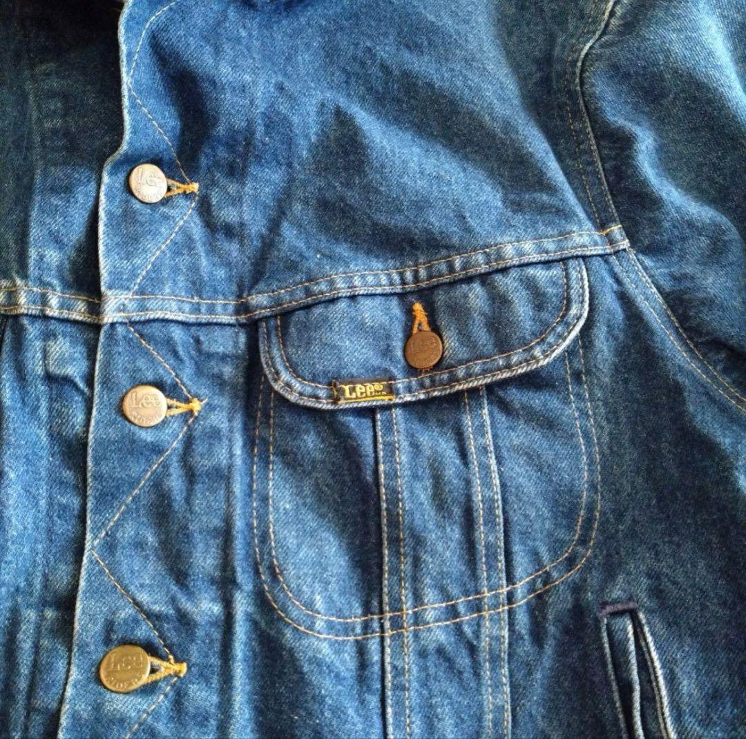 Lee デニムジャケット 44R デニムブルー　USA製 Lee デニムジャケット 44R デニムブルー USA製