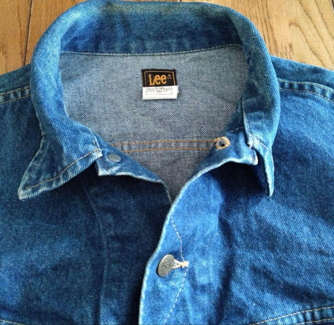 Lee デニムジャケット 44R デニムブルー　USA製 Lee デニムジャケット 44R デニムブルー USA製
